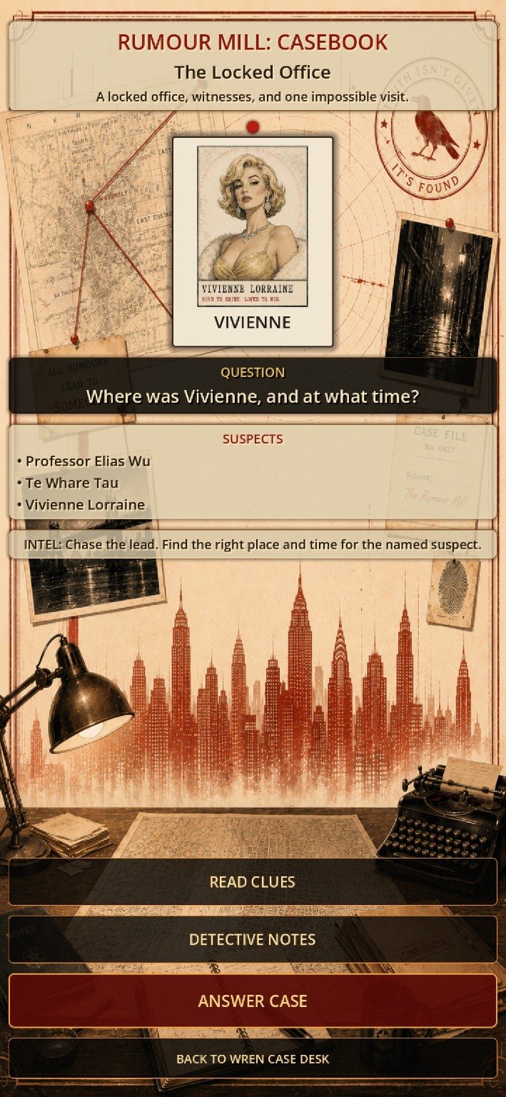 Compare the clues